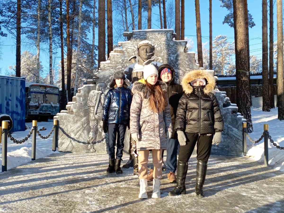 В музее.
